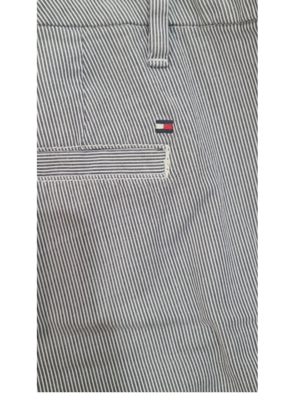 Tommy Hilfiger Pants Blue White Striped Preppy Straight Leg Women's 14